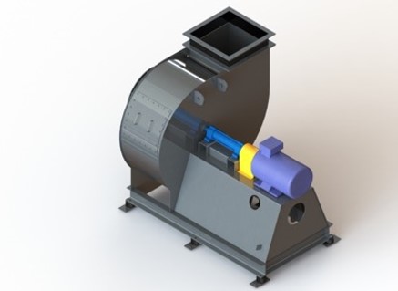 Motor mit Kupplung und Lager